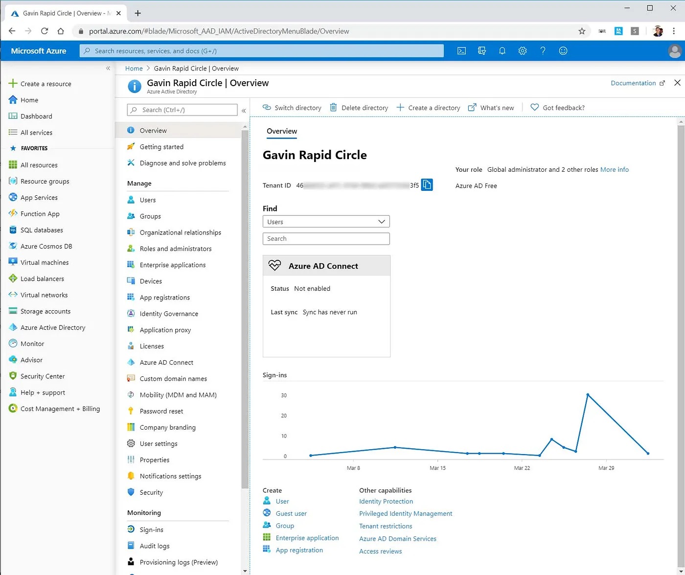 Azure AD Tenant ID location